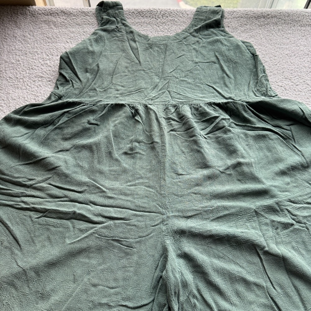 Christy‎ Allen Sleeveless Tank Top Green Women's One Size Fits All Romper Style